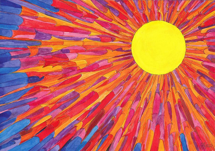 Sunburst Painting by Charles Cater