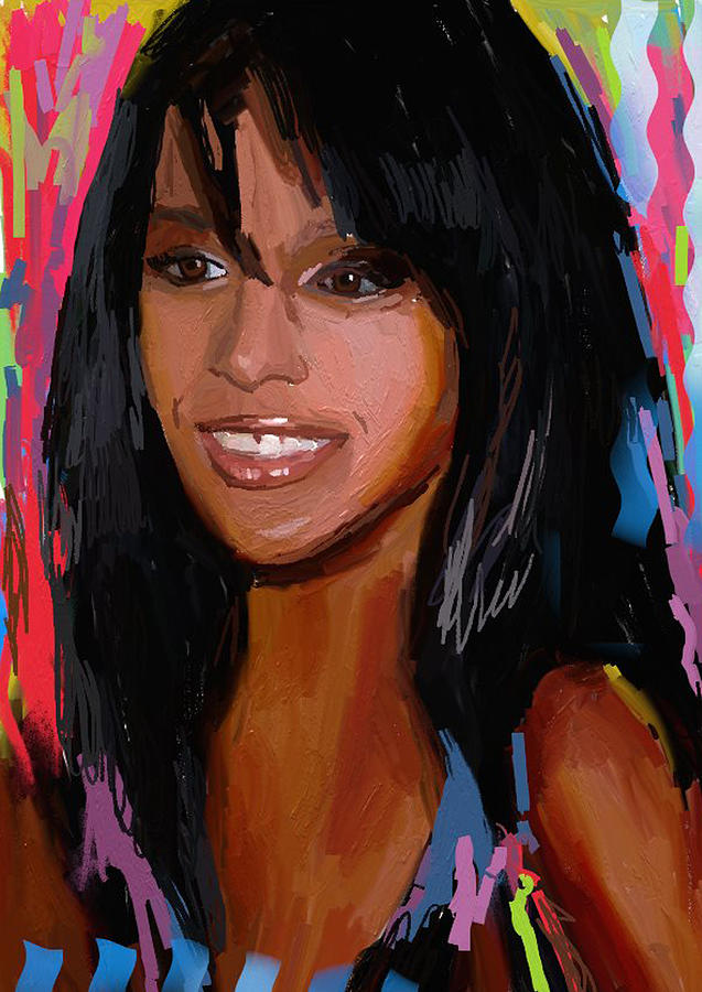 Aaliyah Dana Haughton Painting by Bogdan Floridana Oana