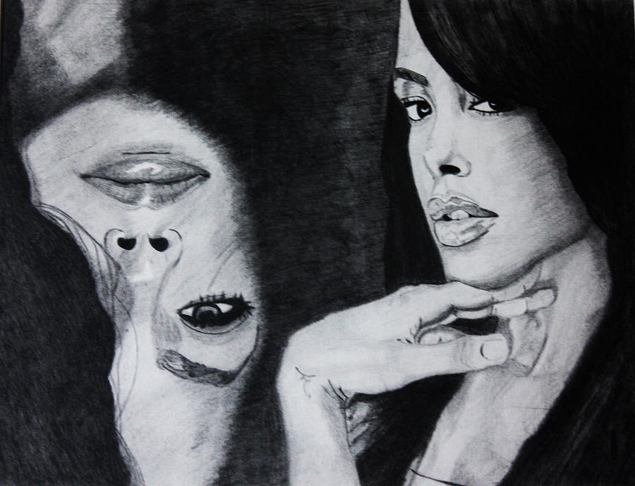 Aaliyah Drawing by Saheed Fawehinmi | Fine Art America