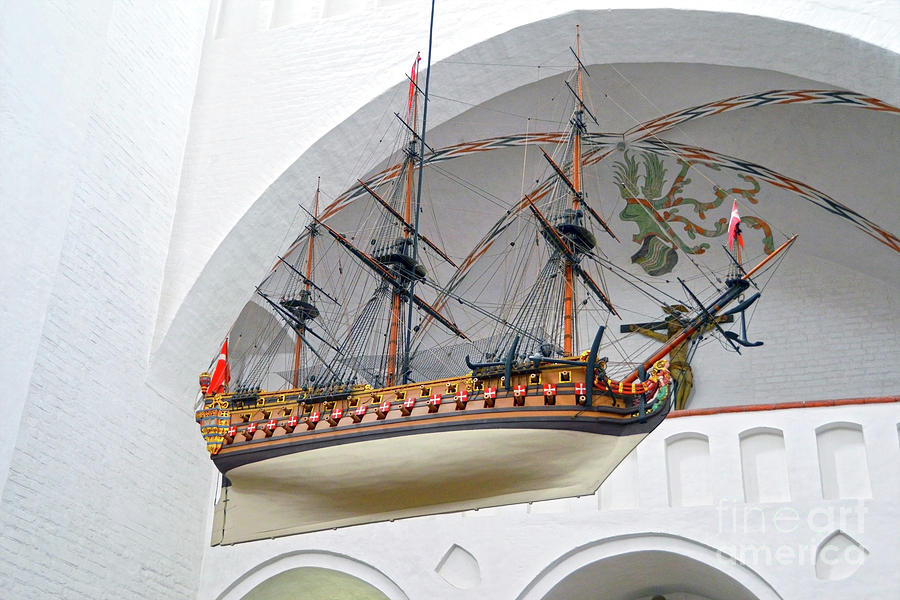 Aarhus Cathedral Votive Ship Photograph