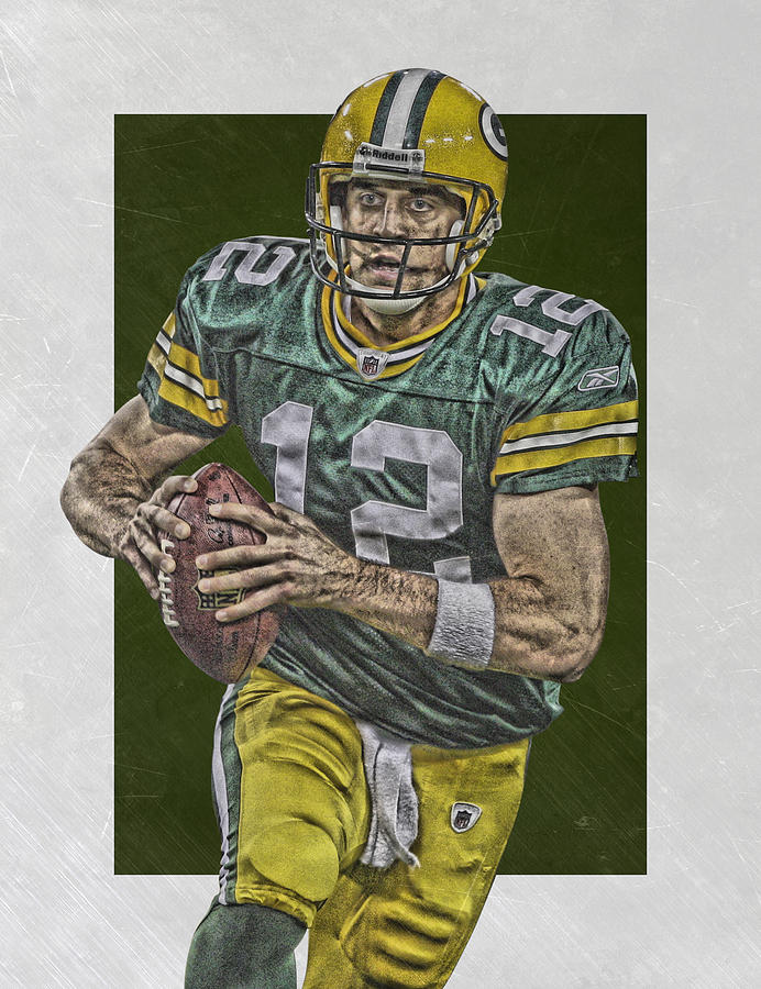 Green Bay Packers Aaron Rodgers Youth T-Shirt by Joe Hamilton - Pixels Merch