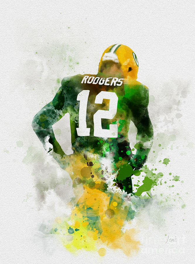 Aaron Rodgers Mixed Media by My Inspiration.
