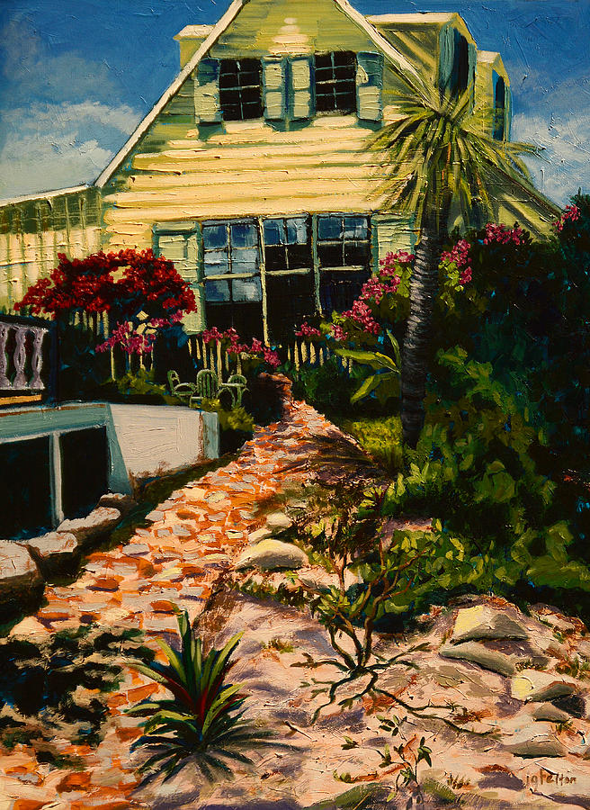 Abacos Hill House Painting by Julianne Felton
