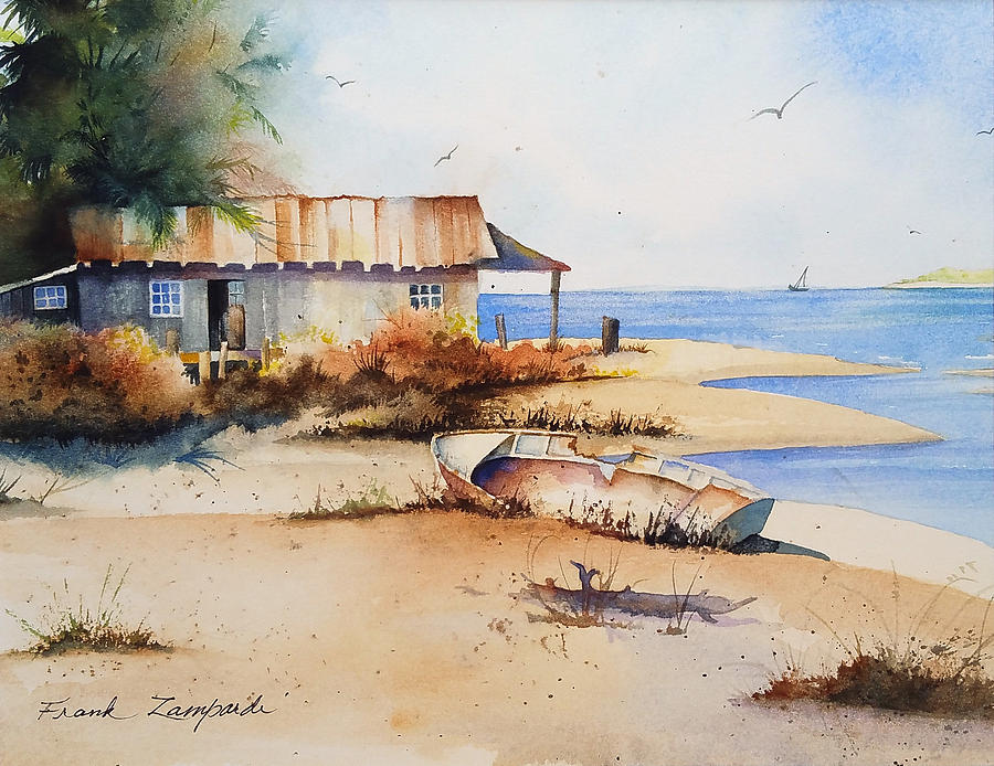 Boca Shore 1 Gene Rizzo workshop Painting by Frank Zampardi