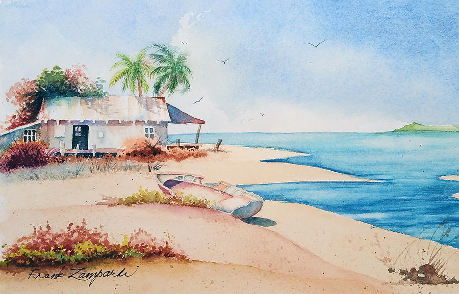 Boca Shore 2 Gene Rizzo workshop Painting by Frank Zampardi