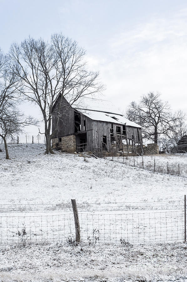 Abandoned Barn in Winter Photograph by Imagery by Charly
