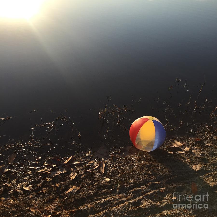 Abandoned Beachball Photograph by Robin Pedrero