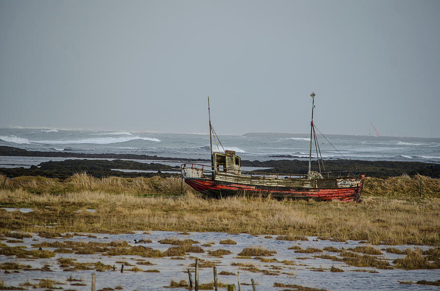 Abandoned Boat Iceland Photograph by Deborah Smolinske
