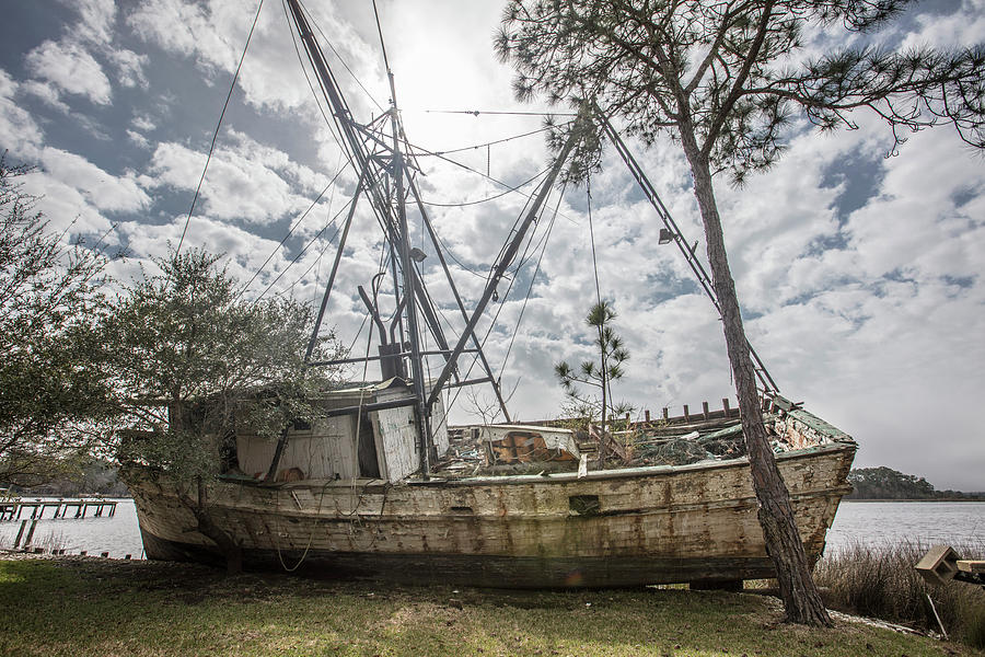 Abandoned Boat Photograph by John McGraw