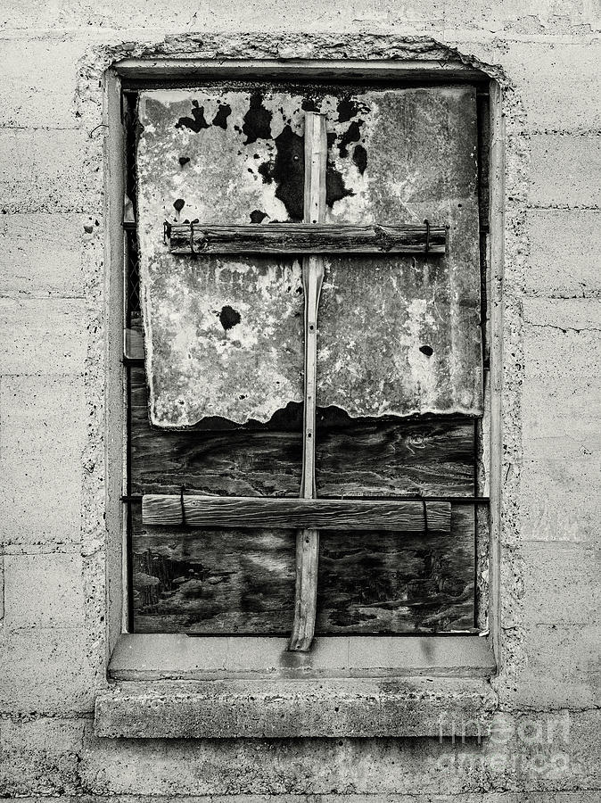 Abandoned borded up window Photograph by Scott Hales - Fine Art America