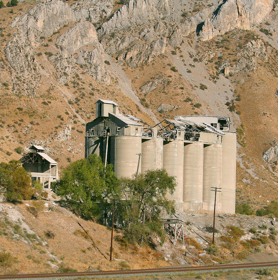 Abandoned Cement Silos Photograph