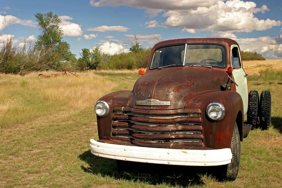 Abandoned Chevy Photograph by Inge Riis McDonald