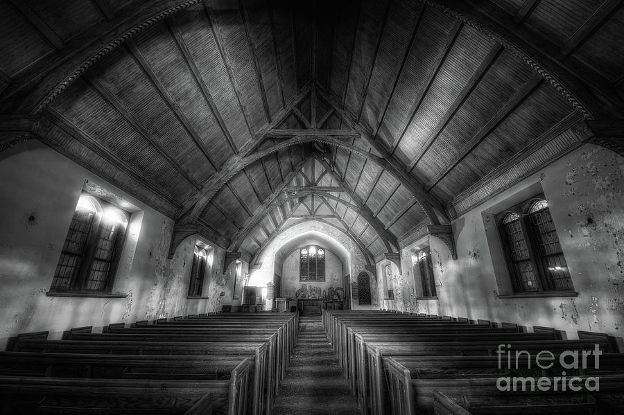 Abandoned Church BW Photograph by Michael Ver Sprill