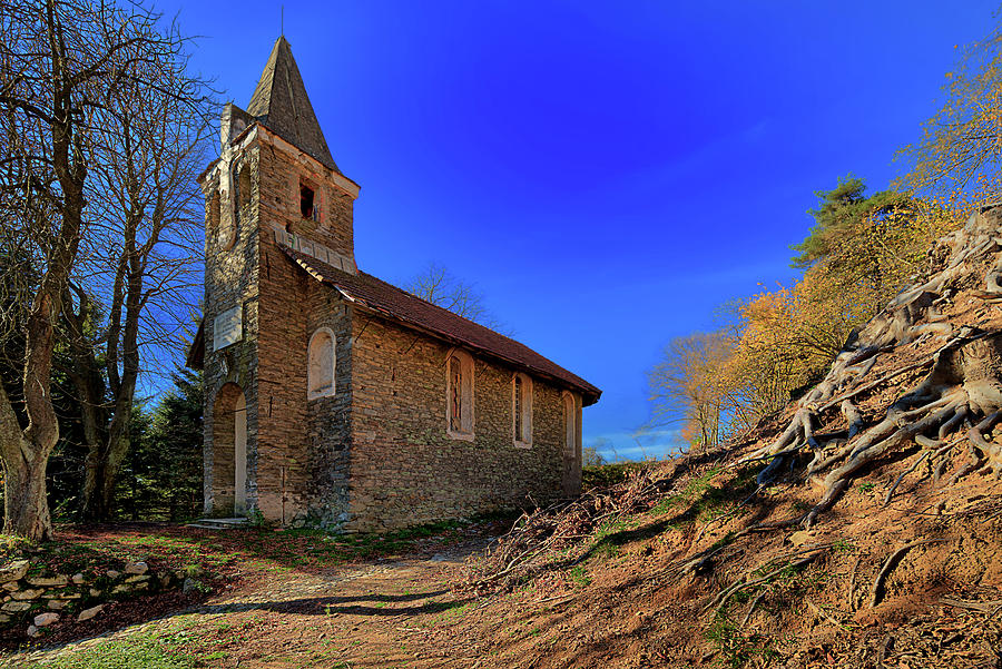 Ca di Ferre ABANDONED CHURCH OF ABANDONED VILLAGE - chiesa abbandonata di paesino abbandonato Photograph by Enrico Pelos