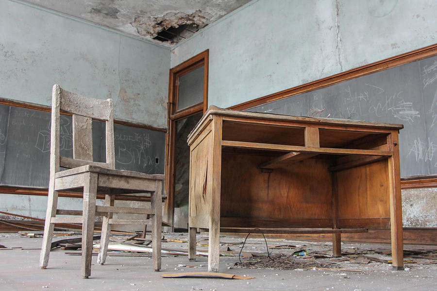 Abandoned Desk  Photograph by John McGraw