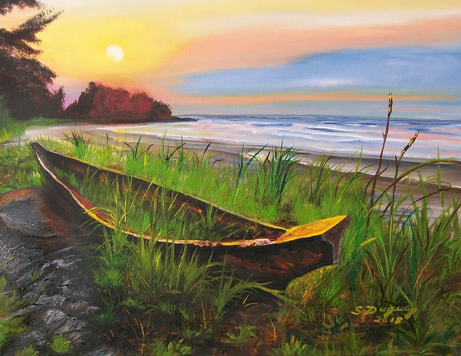 Abandoned Dhow Painting