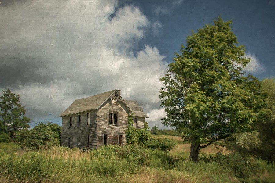 Abandoned House Photograph - Abandoned Farmhouse by Guy Whiteley