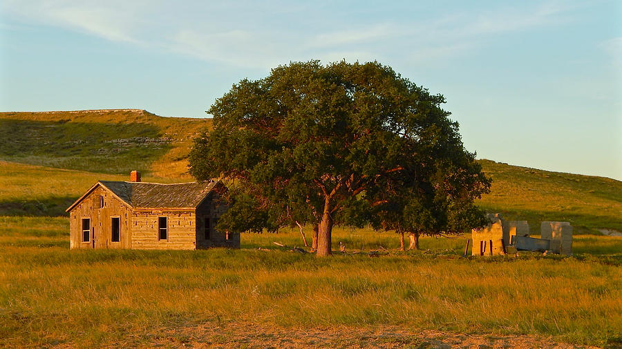 Abandoned Farmhouse Nebraska Photograph by Dan Miller