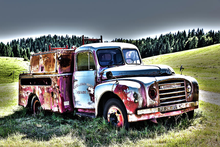 Abandoned fire-truck Photograph by Paul MAURICE
