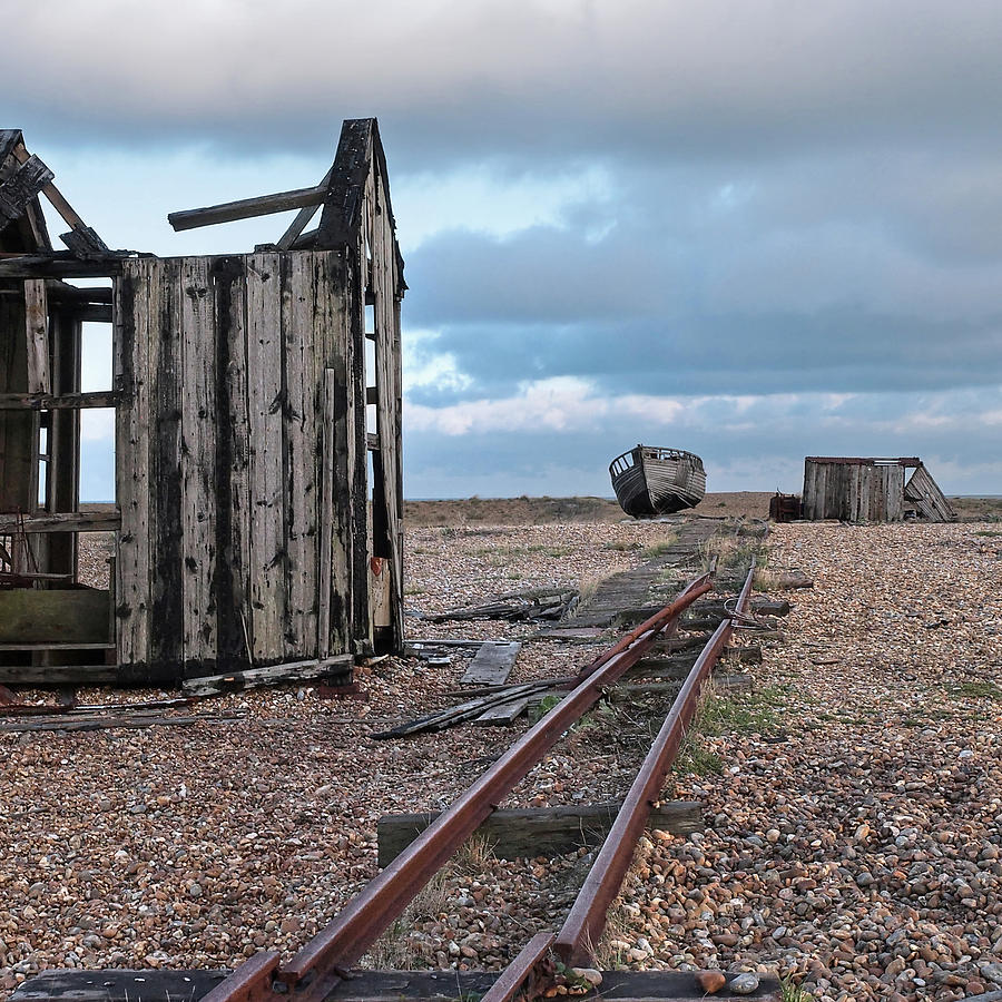 Abandoned Fishing Huts Photograph by Gill Billington