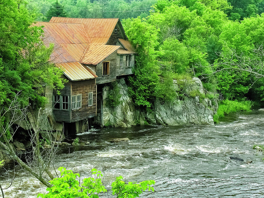 Landscape Photograph - Abandoned Home by the River by Betty Denise