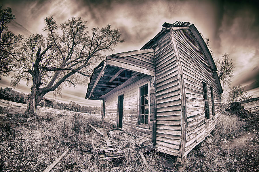Abandoned House BW Photograph by Dan Carmichael