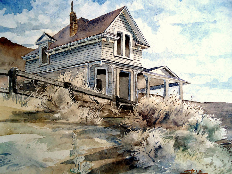 Abandoned house Painting by Steven Holder