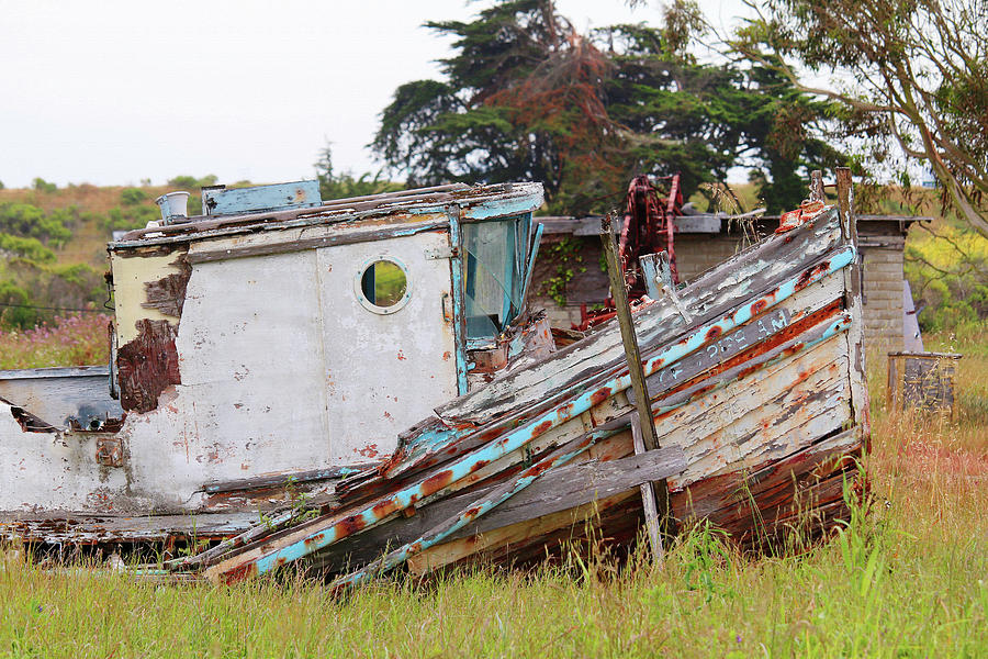 Abandoned in Moss Landing Photograph by Art Block Collections