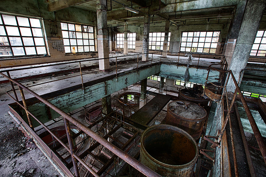 Abandoned industrial alcohol distillery - deserted industry Photograph by Dirk Ercken