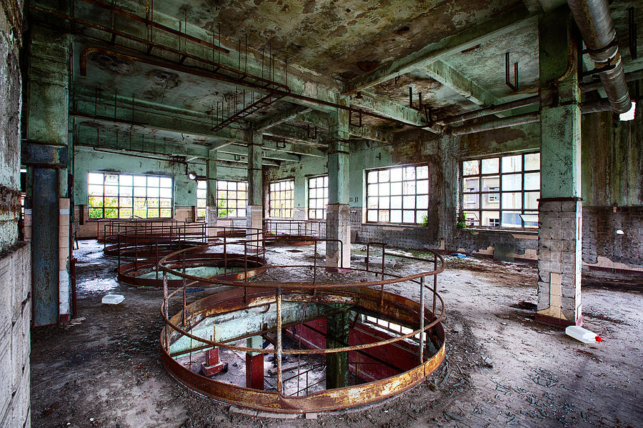 Abandoned industrial alcohol distillery - industrial decay Photograph by Dirk Ercken