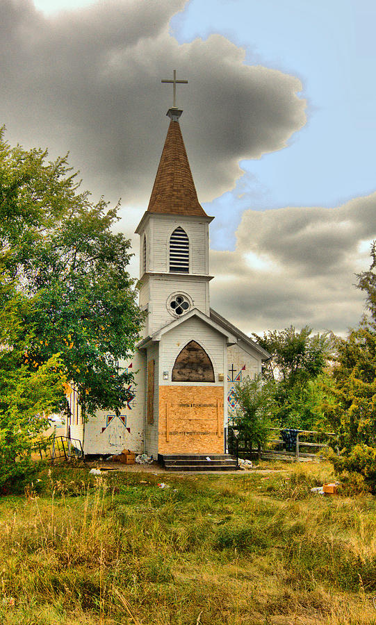 Abandoned, American Indian Church in White River South Dakota Photograph by Josephine Buschman