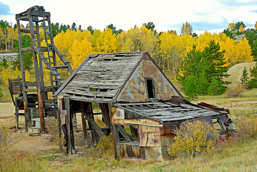 Abandoned Mine in Autumn Photograph by Robert Meyers-Lussier
