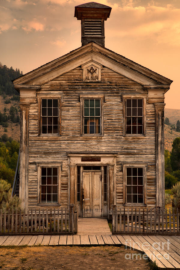 Abandoned Montana School Photograph by Adam Jewell