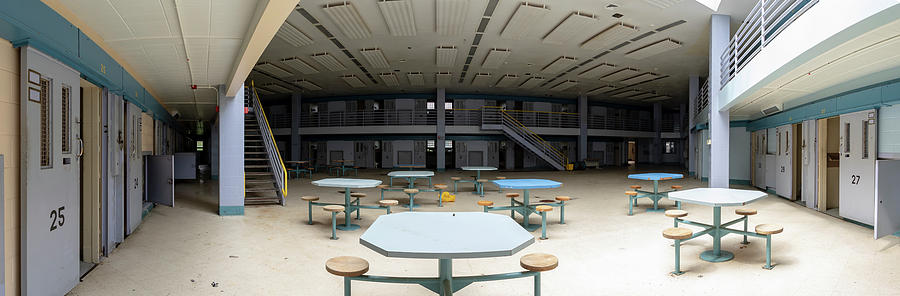 Abandoned prison cellblock Photograph by Karen Foley