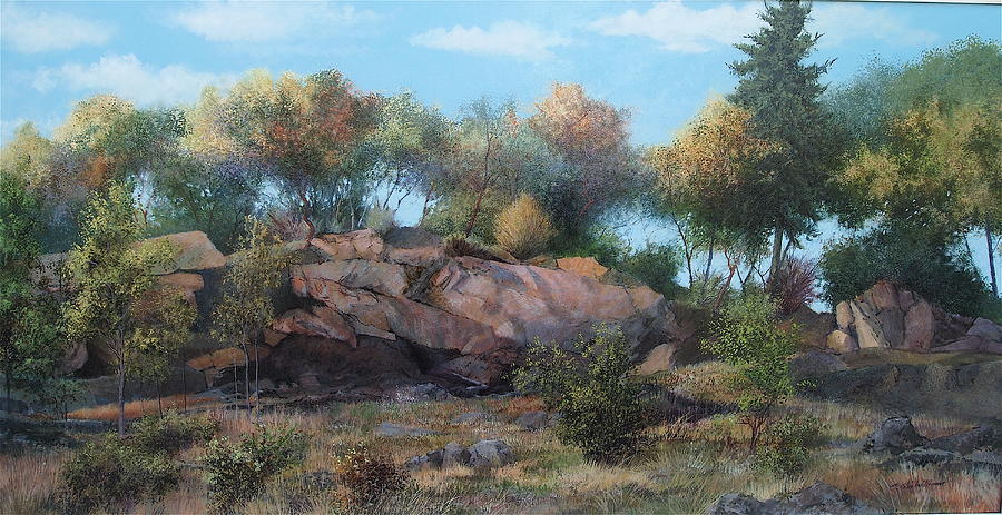 Abandoned Quarry Painting by E Colin Williams ARCA