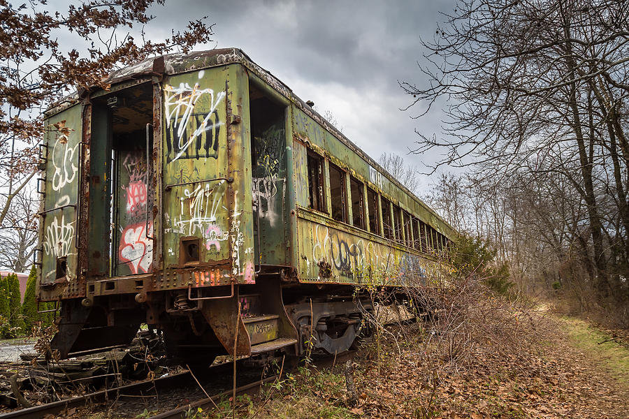 Abandoned Railroad Car Photograph by Kevin Giannini