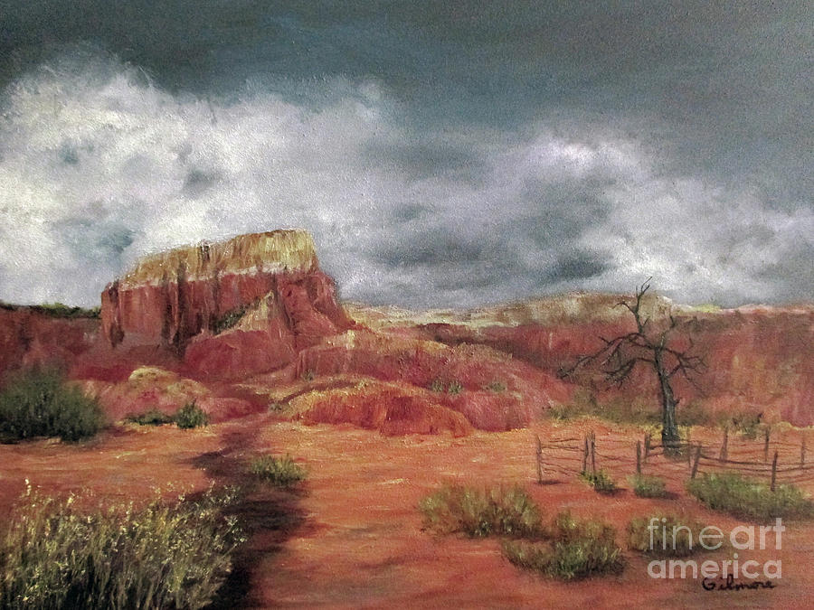 Abandoned  Ranch Painting by Roseann Gilmore