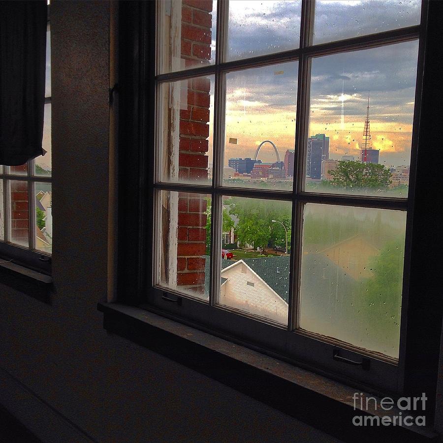 Sunset Photograph - Abandoned Room With A Sunset View by Debbie Fenelon