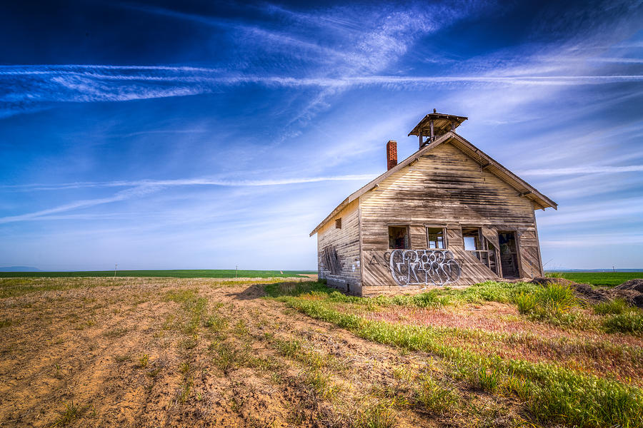 Landscape Photograph - Abandoned School House by Spencer McDonald