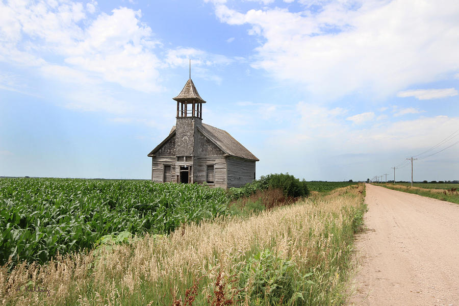 Abandoned School In A Cornfield Photograph By Andrea Kelley Fine Art