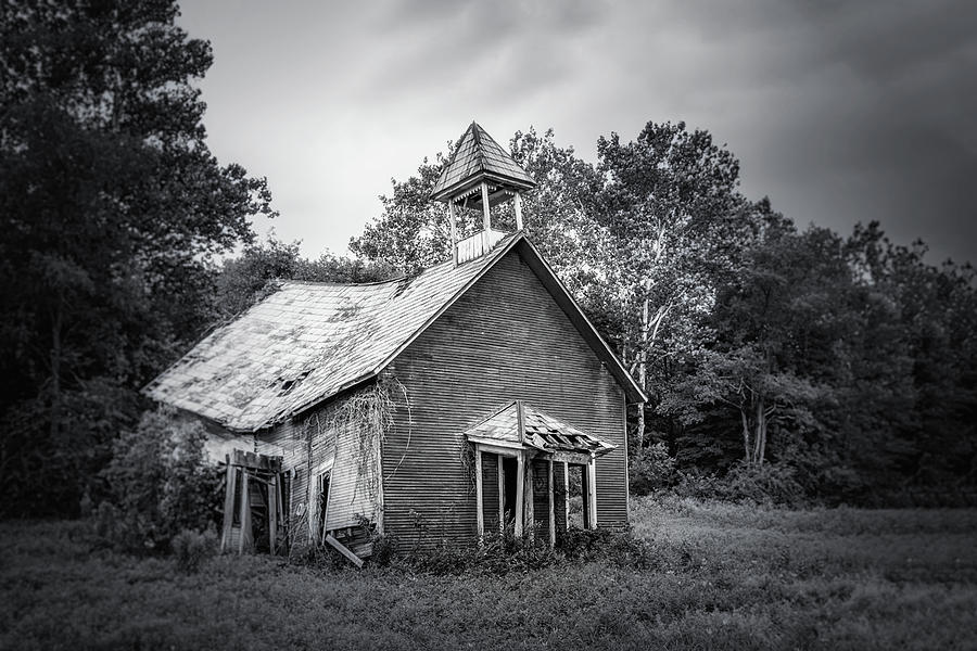 Architecture Photograph - Abandoned Schoolhouse by Tom Mc Nemar