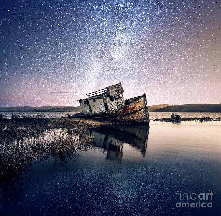 Abandoned Ship  Photograph by EliteBrands Co