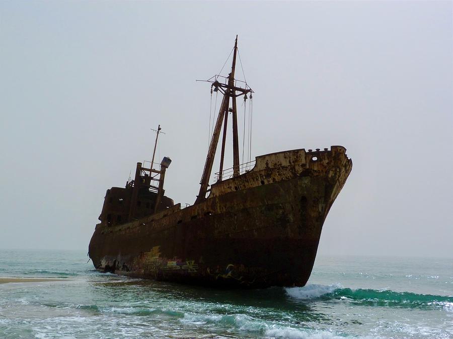 Abandoned ship Photograph by Natalia Wallwork