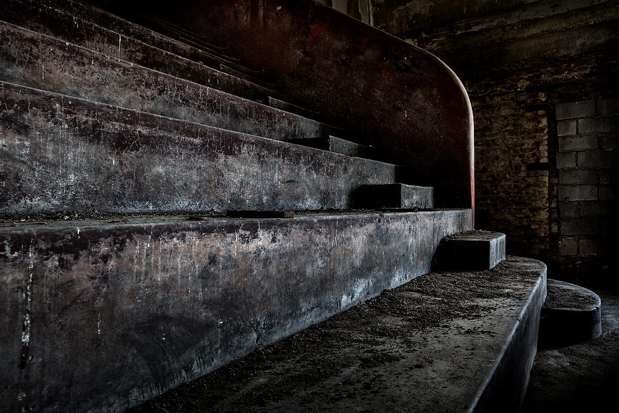 Abandoned theatre steps - architectual heritage Photograph by Dirk Ercken