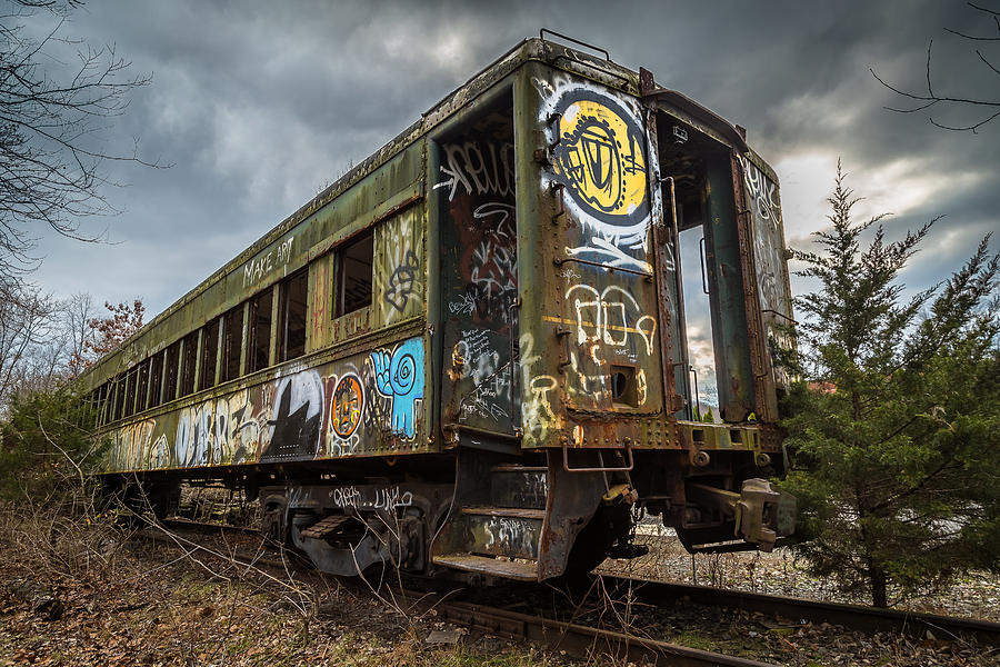 Abandoned Train Car Photograph by Kevin Giannini