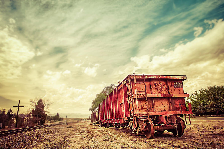 Abandoned Train Car Photograph by Susan Bandy