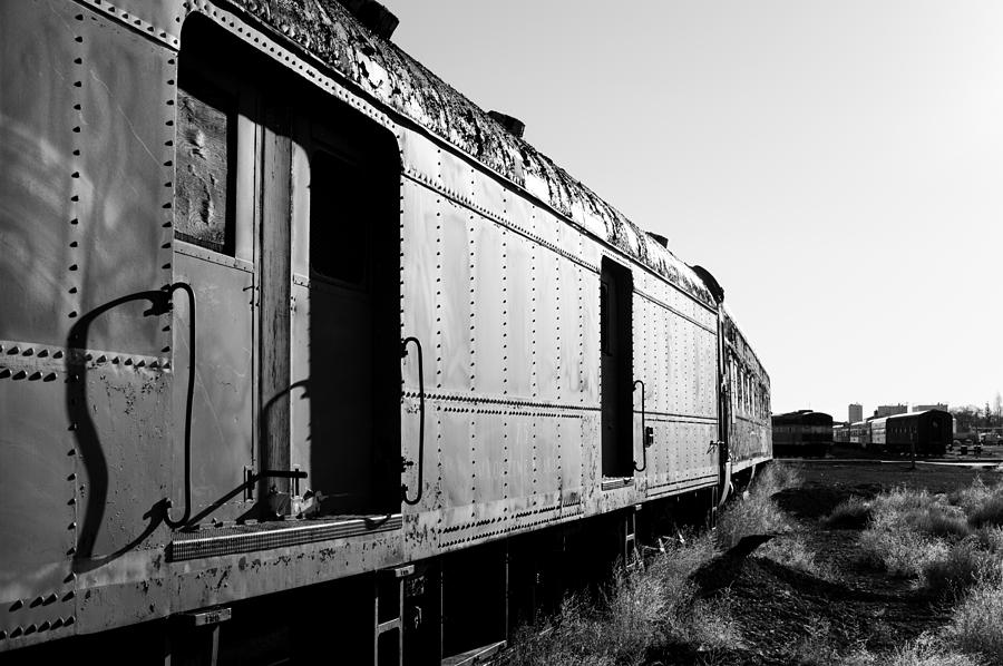 Abandoned Train Cars Photograph by Stephen Holst