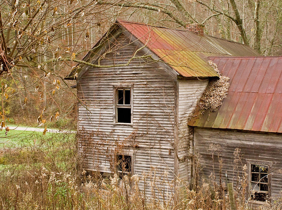 Fall Photograph - Abandoned Turn of Centruy Home by Douglas Barnett
