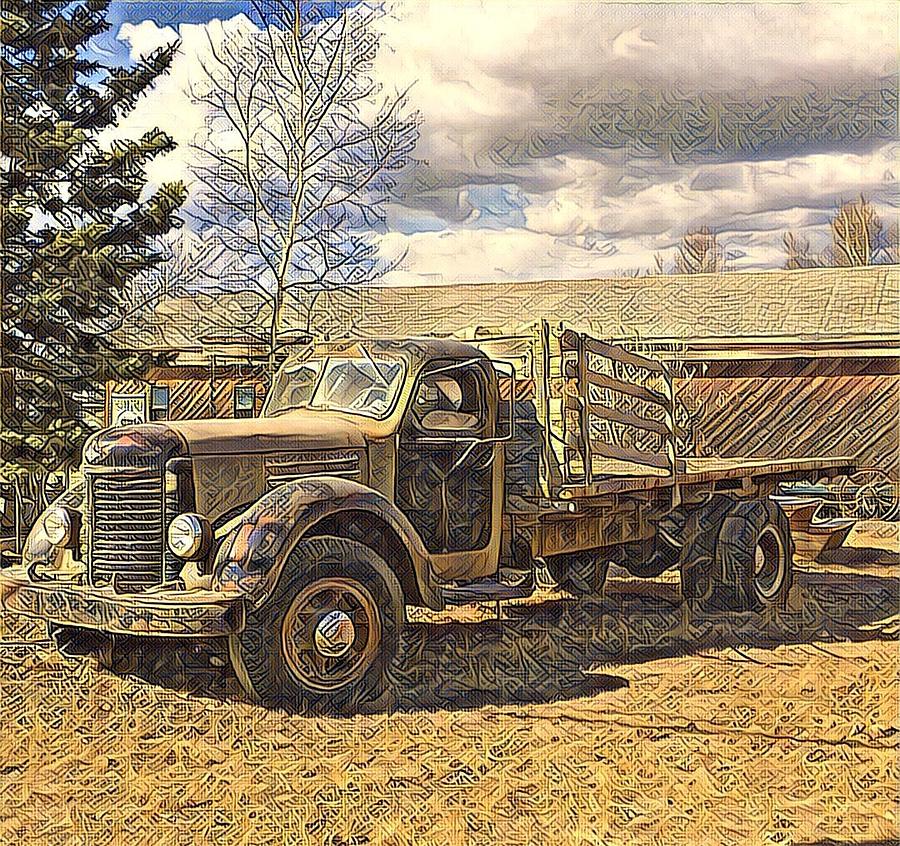Abandoned Vehicle Canol Project 1945 Digital Art by Barb Cote