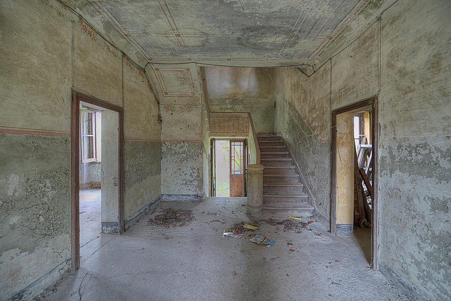 Abandoned Villa With Staircase Photograph by Enrico Pelos